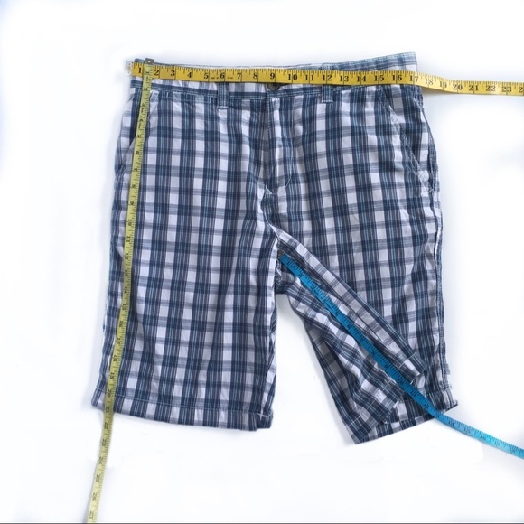 Tommy Hilfiger Men’s Madrid Shorts Plaid Blue Size 32 - Picture 3 of 5